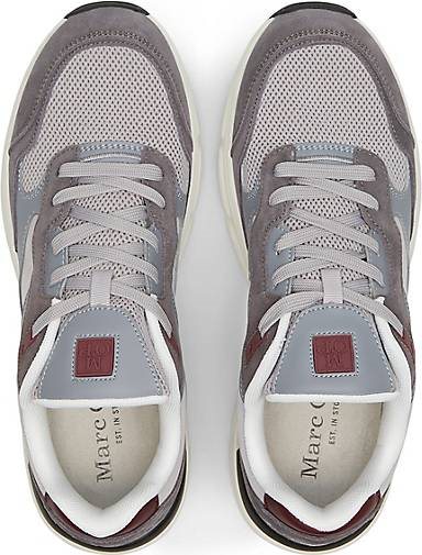 Marc O'Polo Sneaker aus Leder-Polyamid-Mix