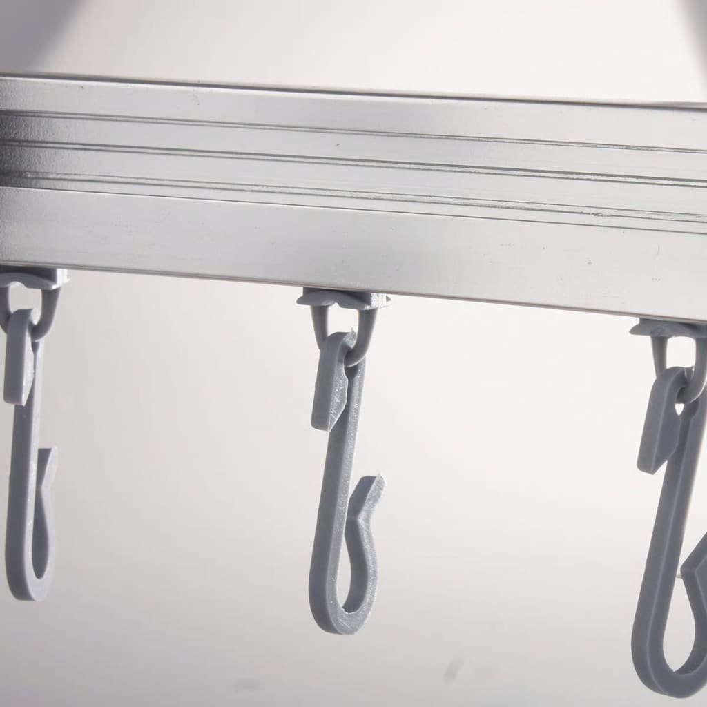 Duschvorhangstange Universal-Eckduschvorhangstange mit Haken Chrom 52500, Ridder, Aluminium