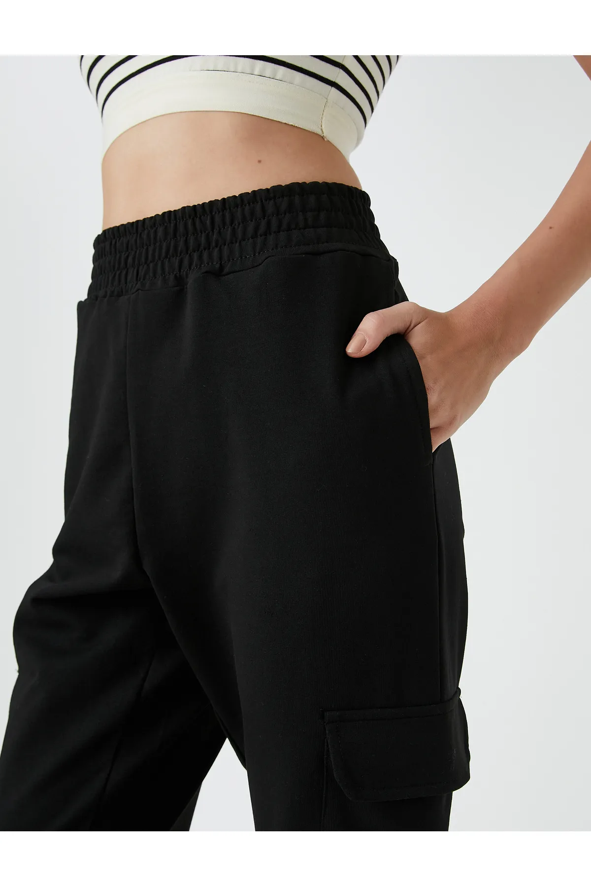 Koton  Jogger-Cargohose mit elastischer Taillentasche
