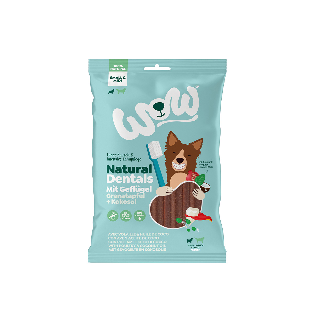 WOW Natural Dentals Geflügel MIDI 180g kaufen bei ZooRoyal