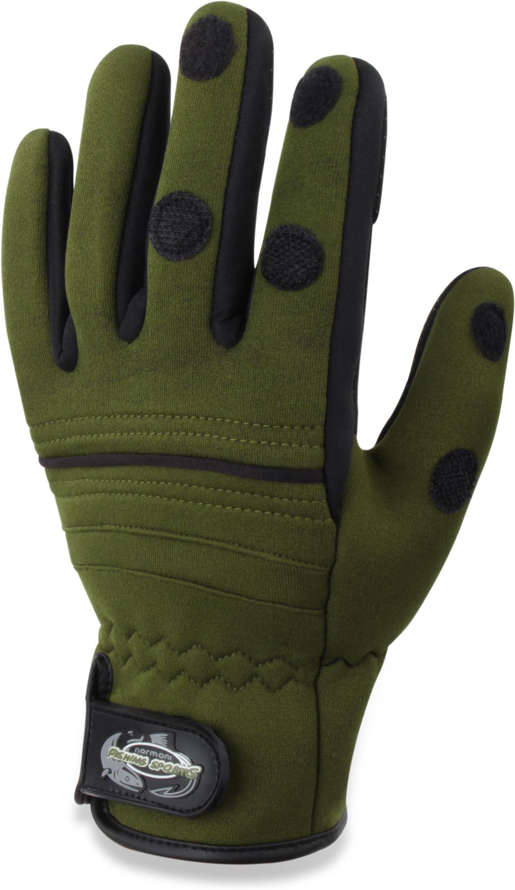normani Angelhandschuhe Neopren-Anglerhandschuhe Wahoo aus Neopren - Thermohandschuhe Anti-Rutsch-Handschuhe mit umklappbaren Fingerkuppen