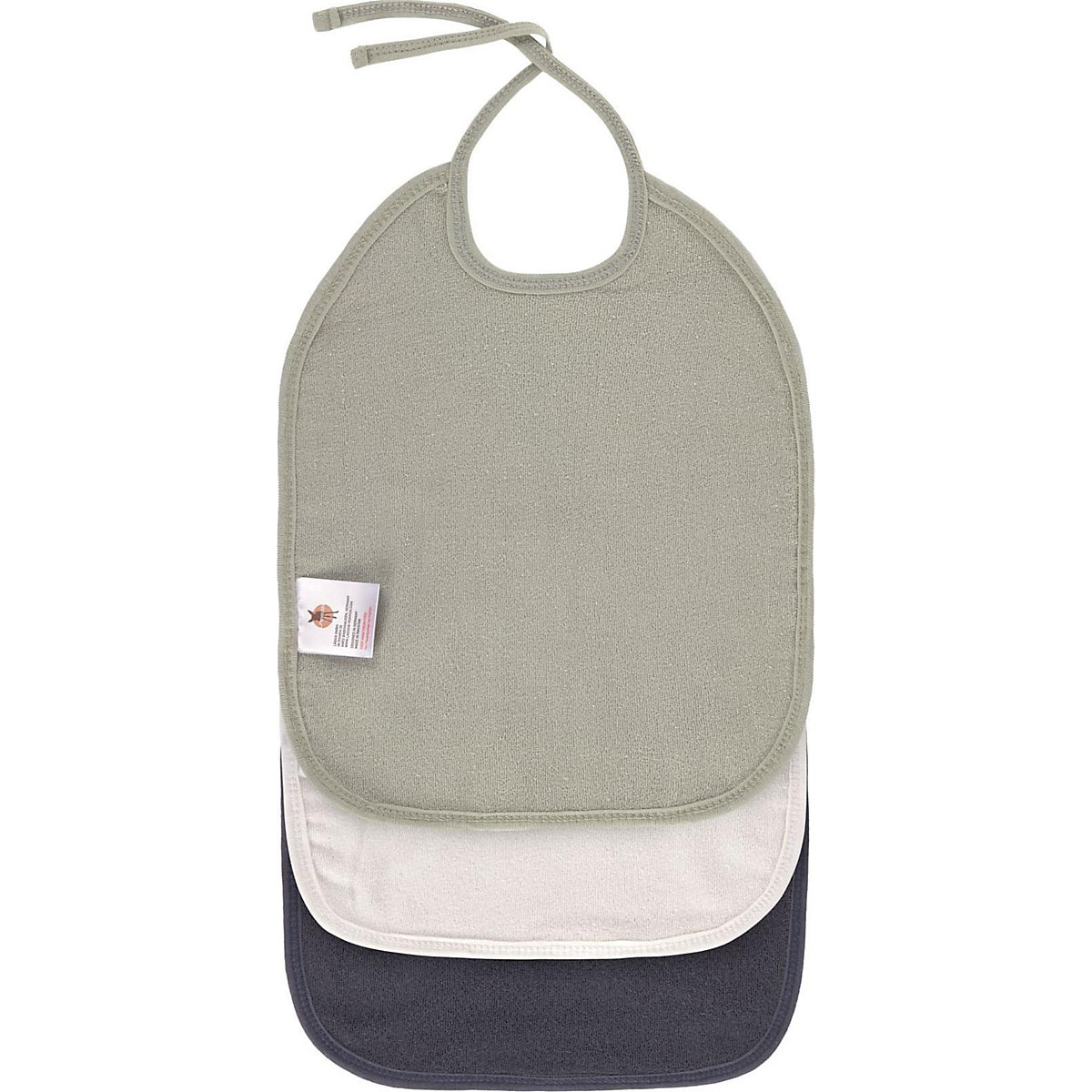 Lätzchen aus Mull, Frottee, Medium, 3-tlg., Multi-coloured 1
