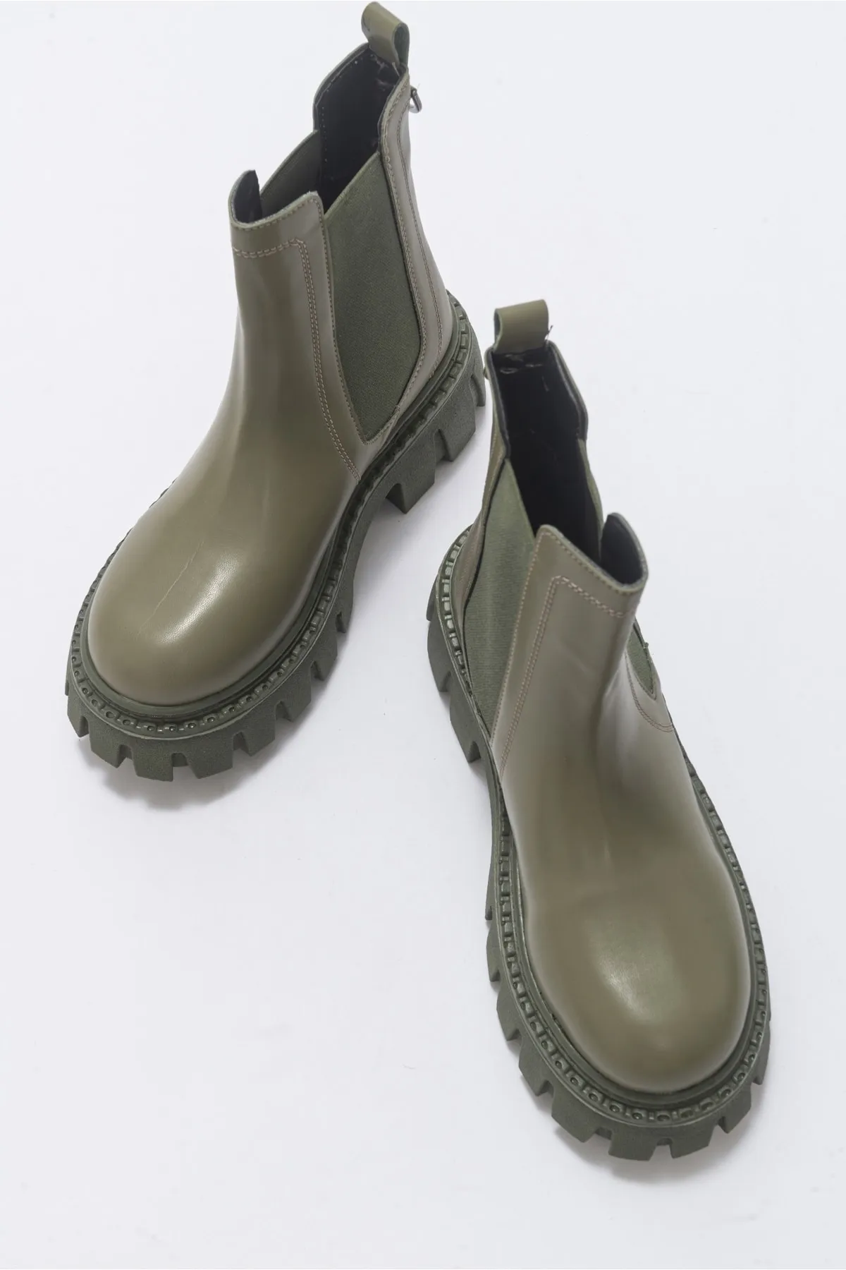 LuviShoes  Chap Grüne Damenstiefel