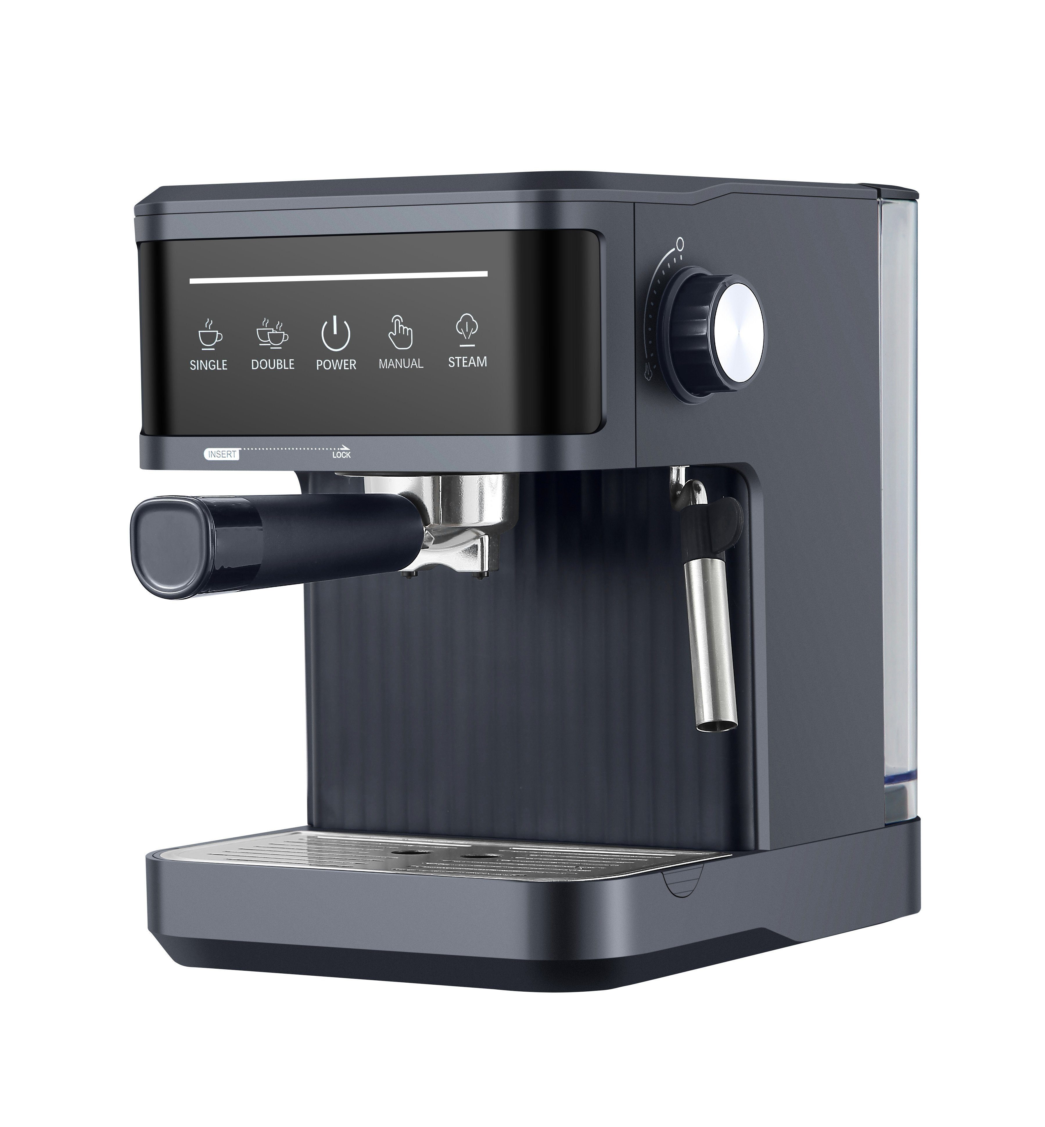 Mutoy Kaffeevollautomat Kaffeevollautomat,Espresso Siebträgermaschine 20 Bar, Kaffeemaschine für den Hausgebrauch, 850W, 1,8 Liter Wassertank
