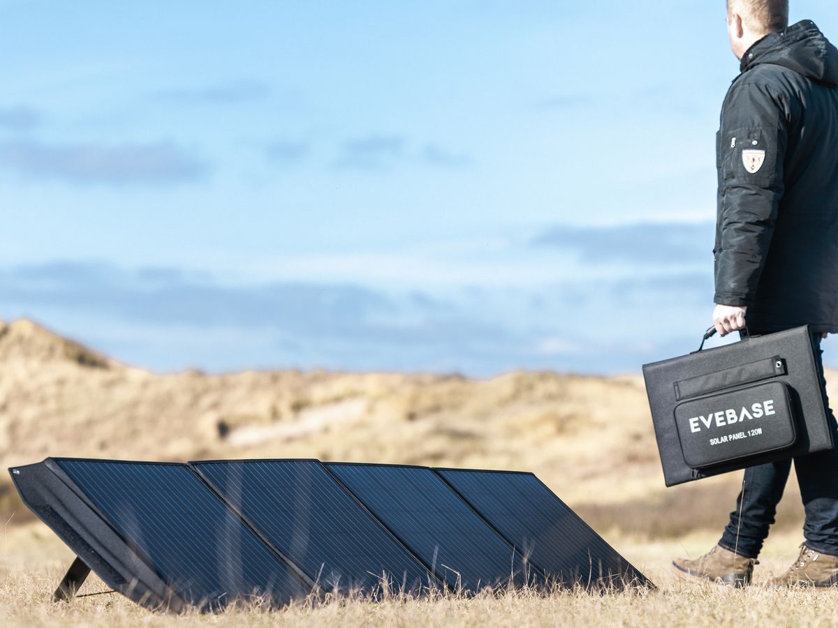 EveBase Move 500 Powerstation mit Go 120 Solar Panel