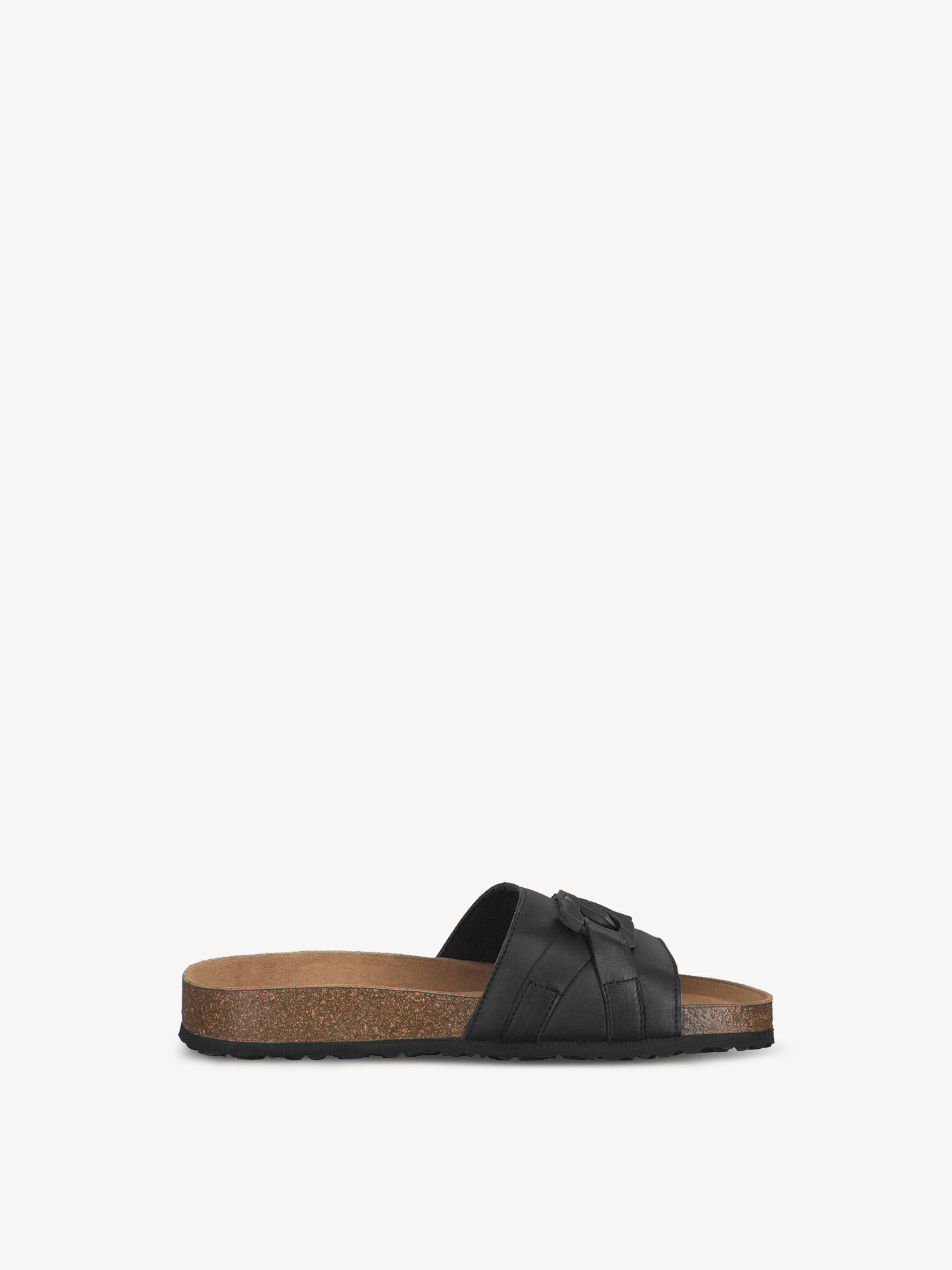 Mule en cuir - noir