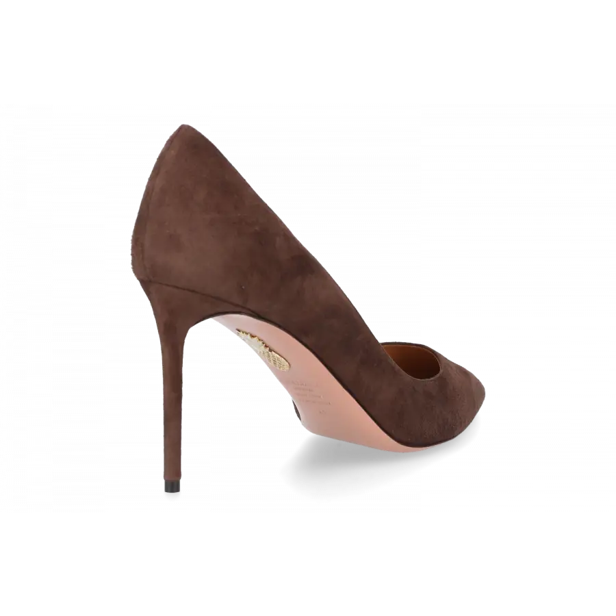 Aquazzura - Pumps PURIST 85 Veloursleder - braun