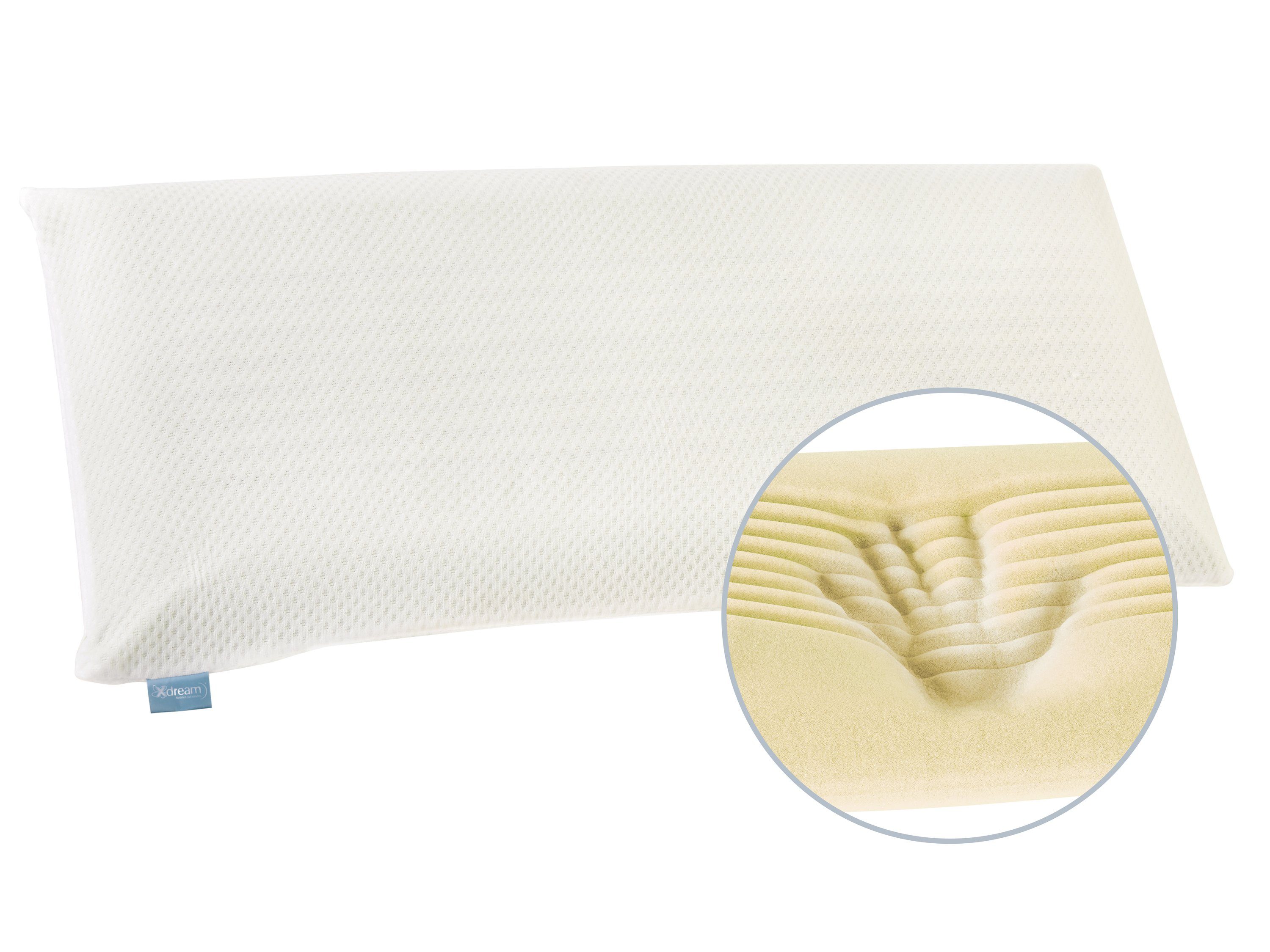 Nackenstützkissen Orthopädisches Kissen, entlastet Kopf-, Nacken- & Schulterbereich, XDREAM, Füllung: Viscoschaum mit Memory-Effekt, Seitenschläfer, Rückenschläfer, Bauchschläfer, Ergonomisch geformt & druckentlastend