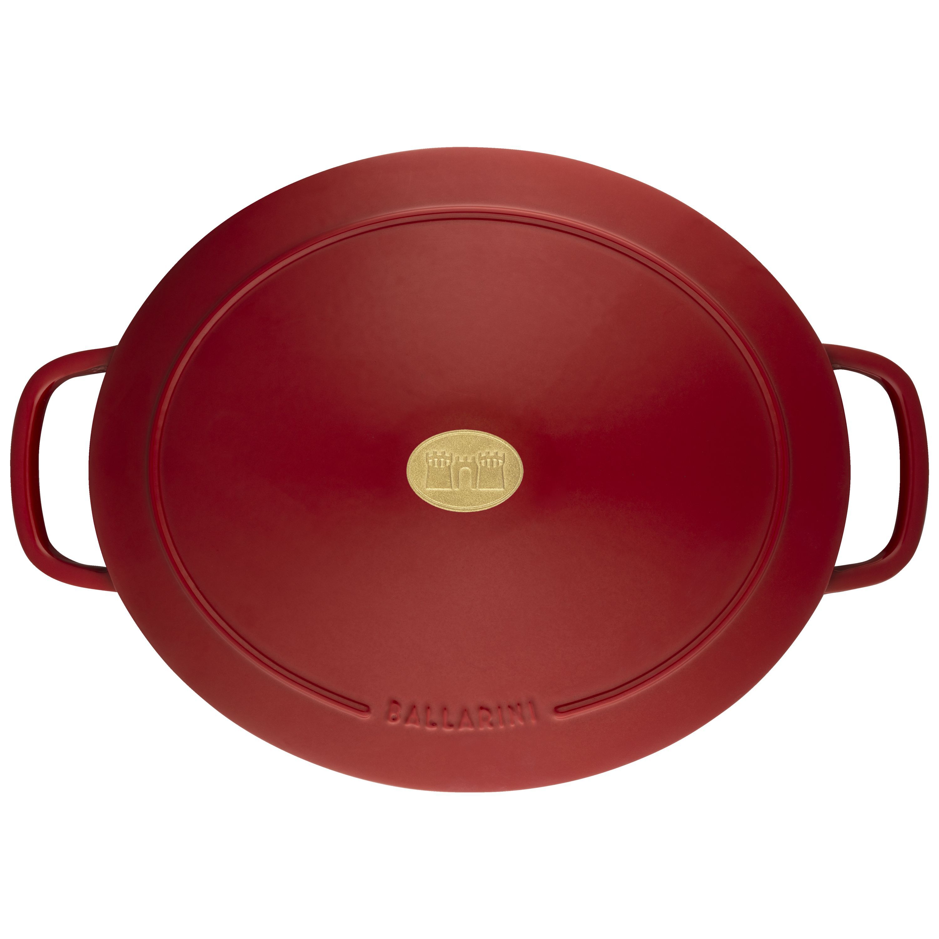 Cocotte 33 cm, oval, Rot, Gusseisen