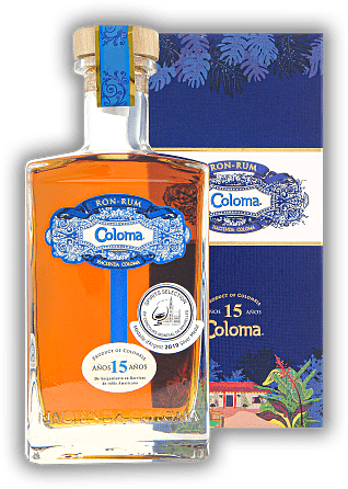 Coloma 15 Anos Coloma 15 Anos Kolumbianischer Rum mit feinsten Kaffeearomen. Alter 15 J. - 0,7	 Liter - Vol 40%