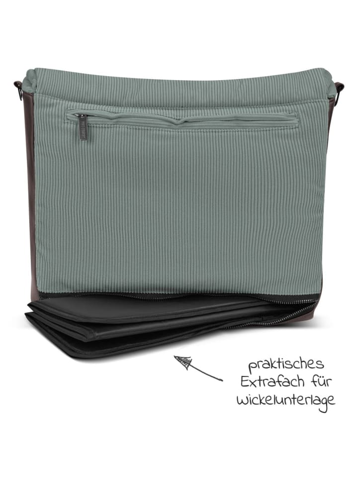 ABC-Design Wickeltasche Urban - inkl. Wickelunterlage & viel Zubehör in gruen,braun günstig kaufen onesize