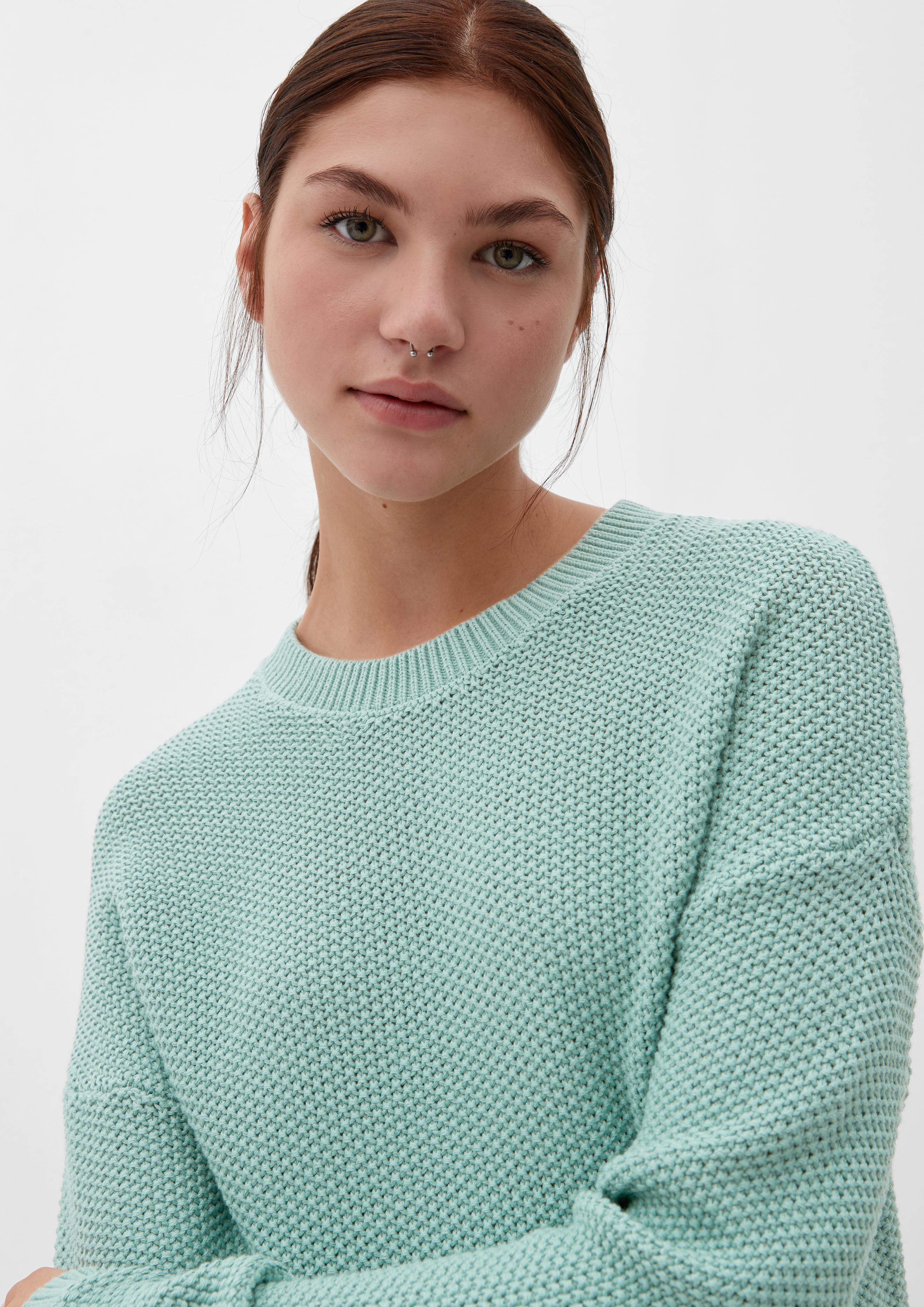 Strukturierter Pullover im Baumwollmix  2121371-7225