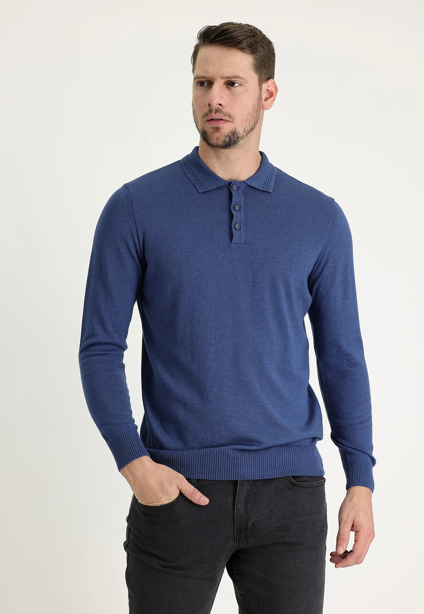 Suéter Kigili POLOKRAGEN REGULAR FIT
