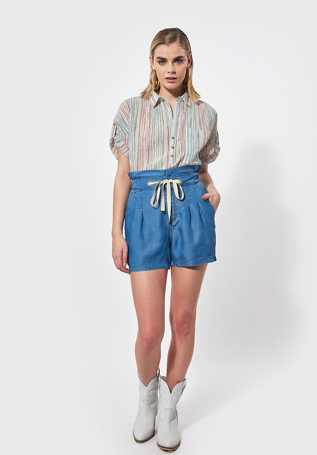 TULIP  Short régular denim Femme