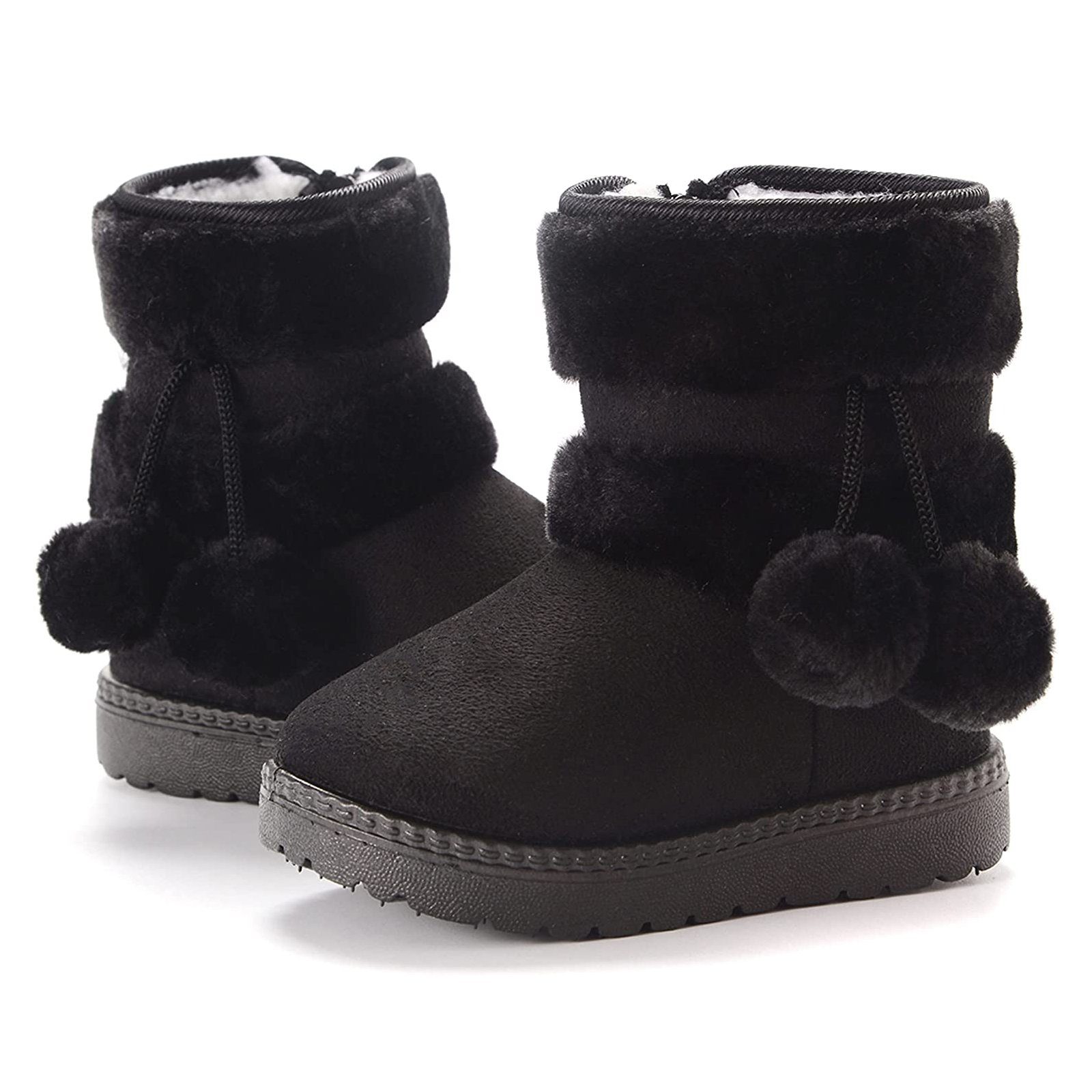 TOPMELON Kinder-Schneestiefel, warme Schuhe Winterboots rutschfest