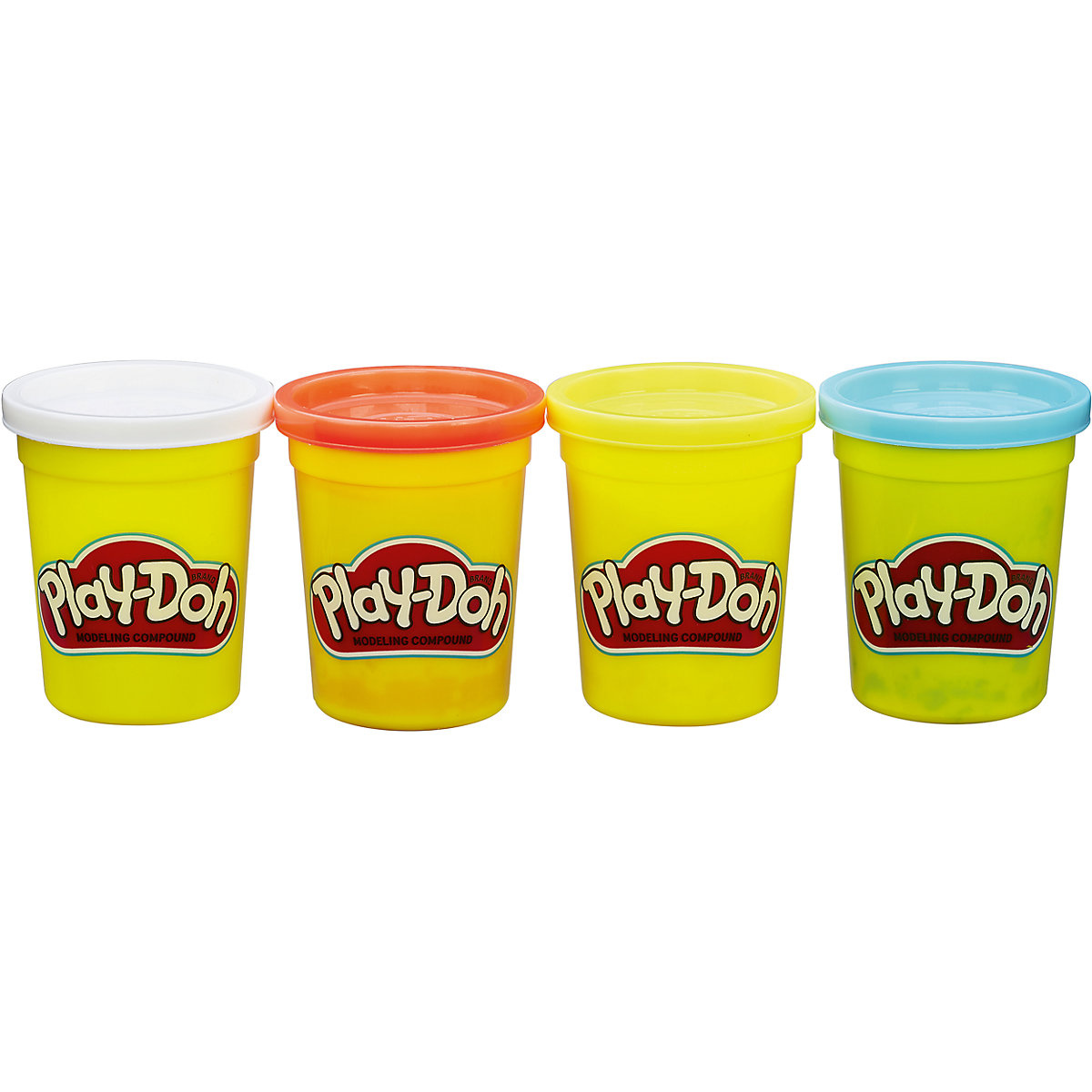 Play-Doh 4er-Pack Grundfarben, 112g-Dosen