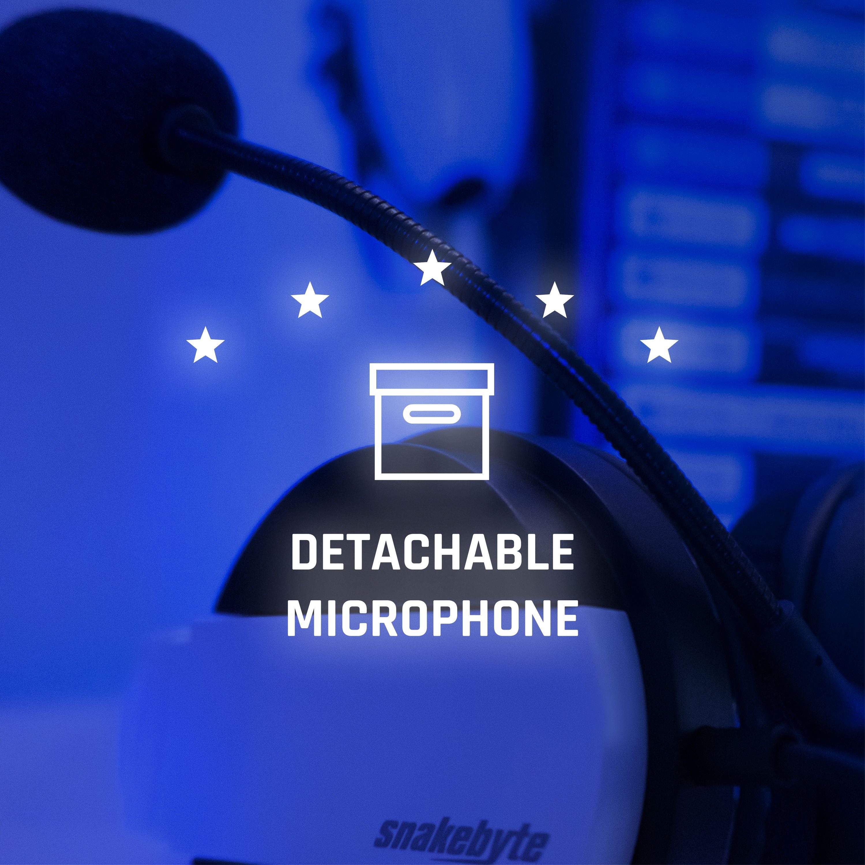 Snakebyte HEAD:SET 5 Gaming-Headset (Kompatibel mit PS4, PS5, Smpartphones, Xbox Series X, Xbox One)