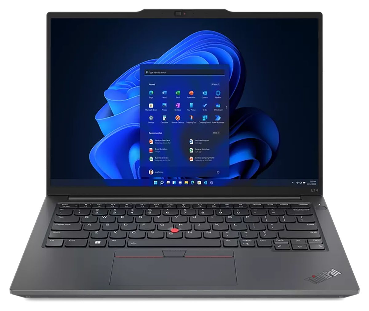 Lenovo ThinkPad E14 G5 (AMD) Business-Notebook (35,60 cm/14 Zoll, AMD Ryzen 3 7330U, Radeon, 250 GB SSD, 1920x1200 (IPS) Display + Webcam + Windows 11)