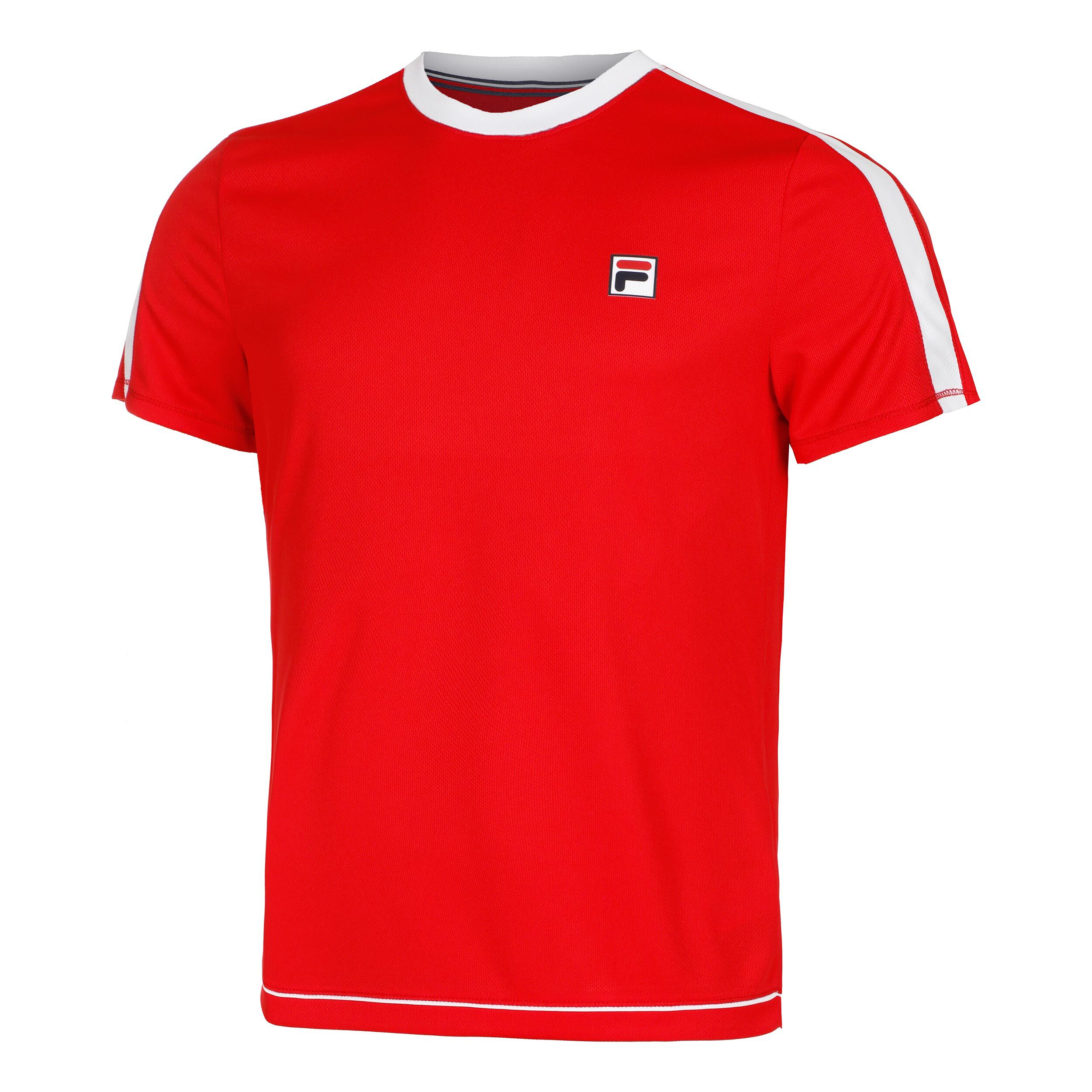 Elias T-Shirt Herren - Rot, Weiß