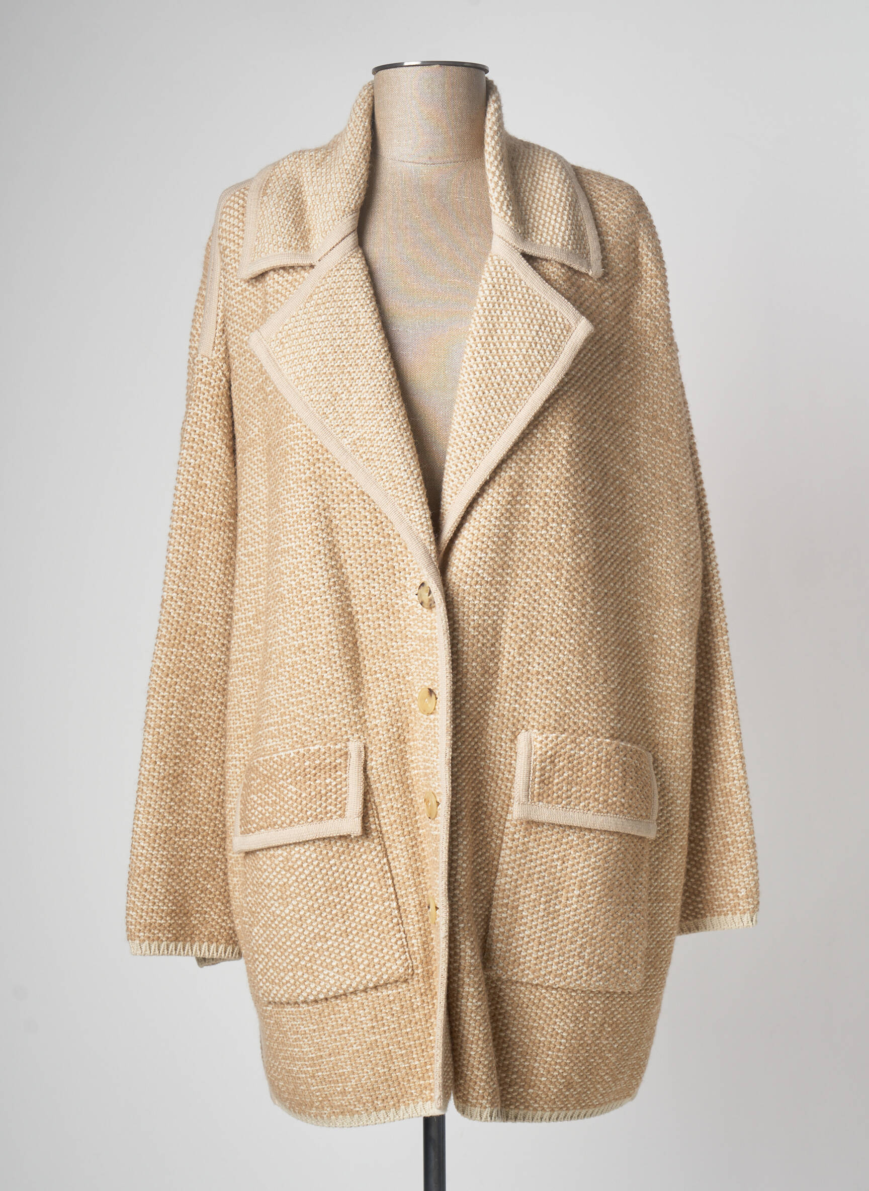 Devernois Manteaux Longs Femme couleur beige