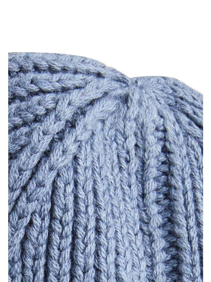Camel Active Beanie aus einem Baumwoll-Kaschmir-Mix in Denim Blau günstig kaufen onesize