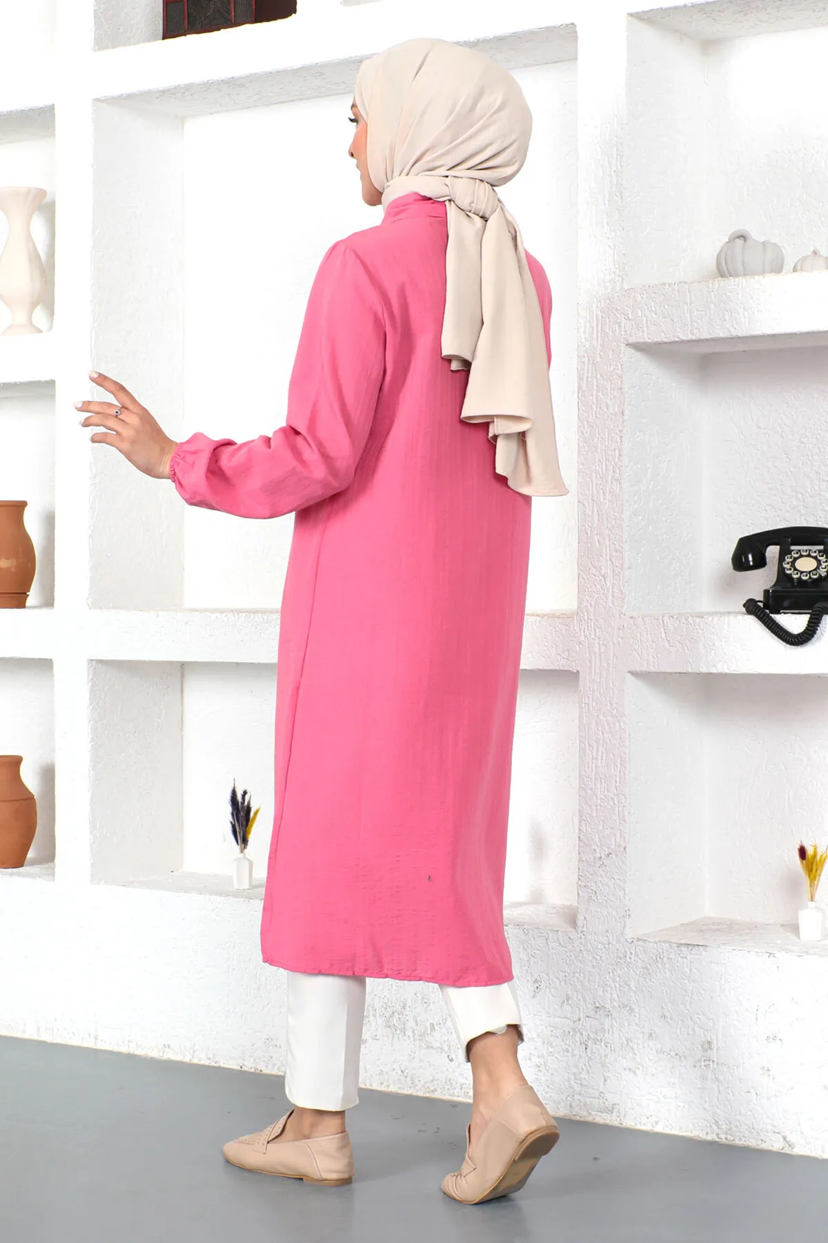 Tesettür Dünyası  Lange Tunika Tsd230359 Pink