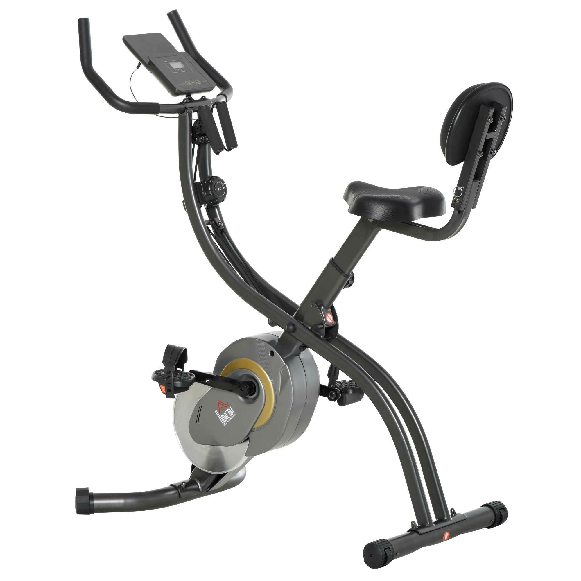 HOMCOM Heimtrainer 2-in-1 Fahrradtrainer