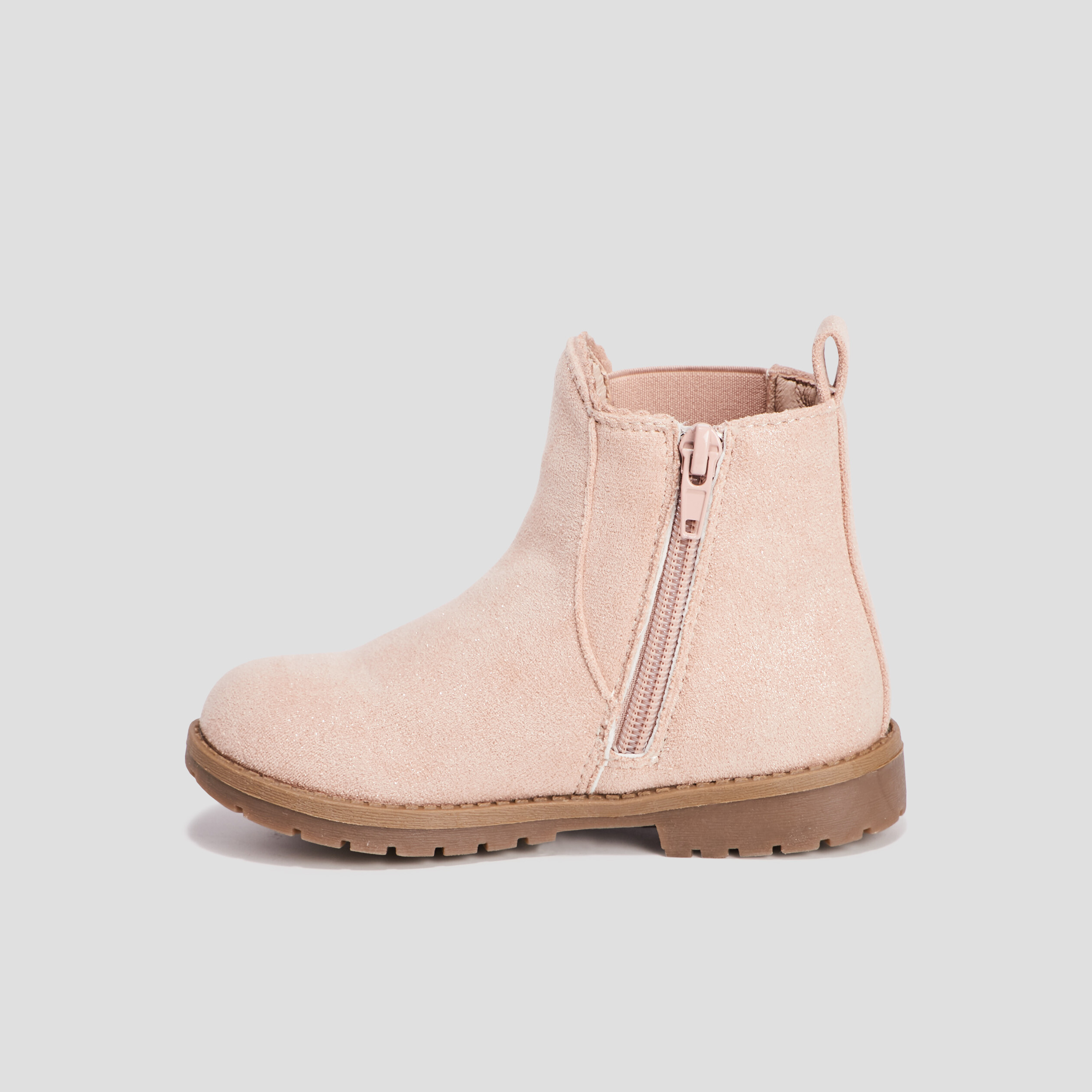 Bottines chelsea brodées rose fille | La Halle