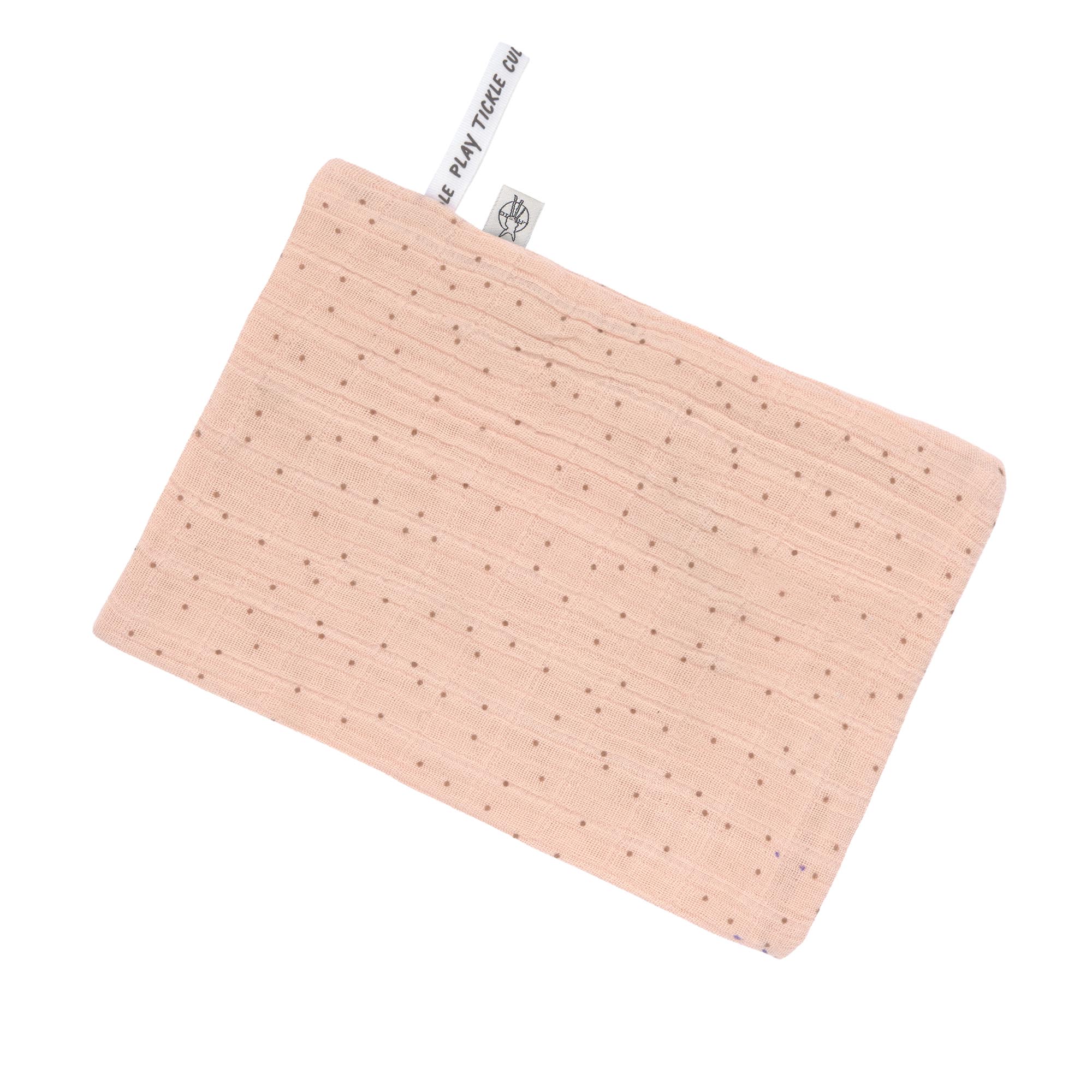 Mull Waschlappen Baby 3er Set - Punkte, Rosa