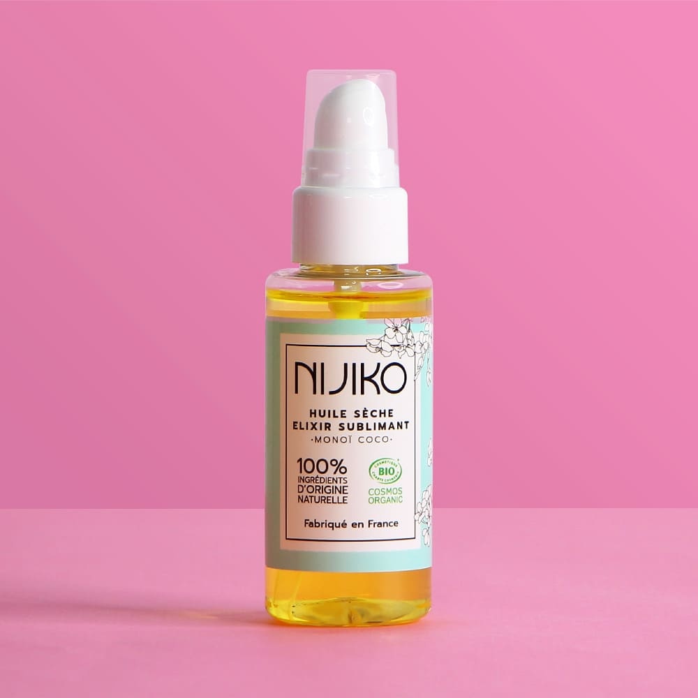 nijiko Huile Sèche Bio Monoï - Coco Huile nourrissante