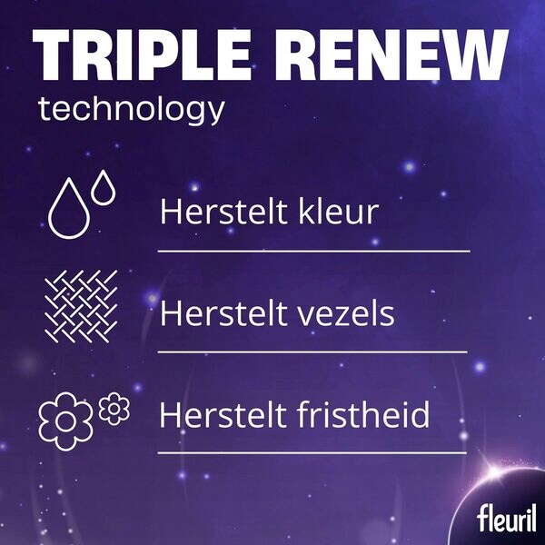 Fleuril Renew fekete folyékony mosószer 1350ml, 29 mosáshoz