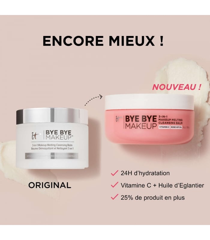 IT COSMETICS-BYE BYE MAKEUP™-Baume démaquillant fondant 3-en-1