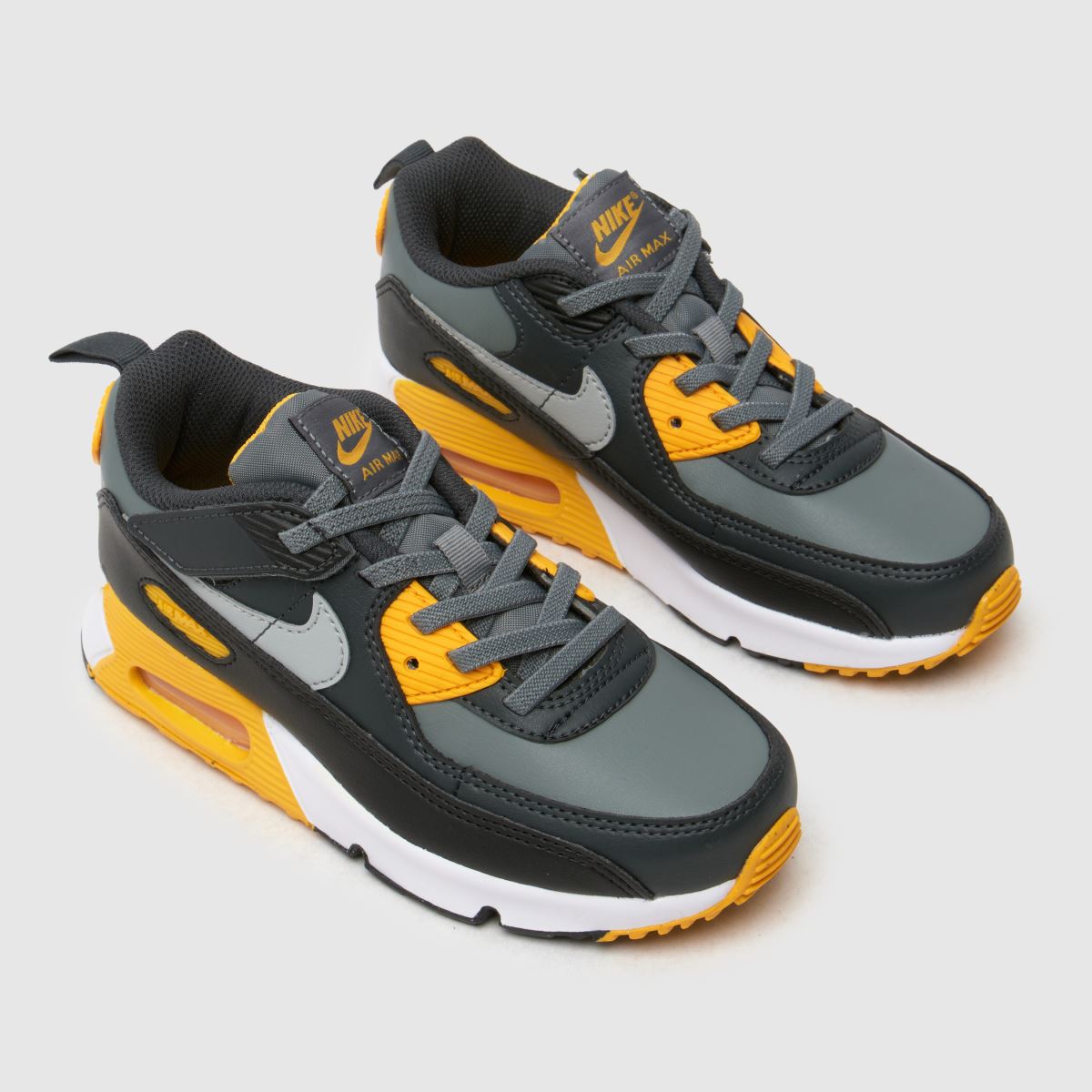 Nike grå multifärgade Air Max 90 easy on pojkar junior träningsskor