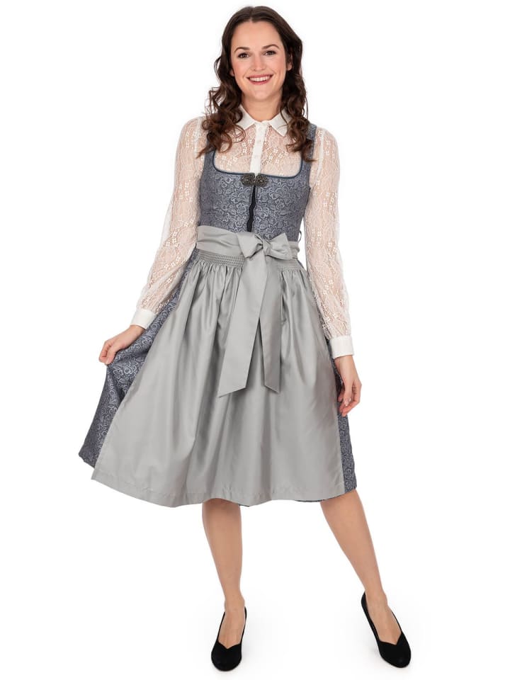 MarJo Midi Dirndl JESSICA in blau günstig kaufen