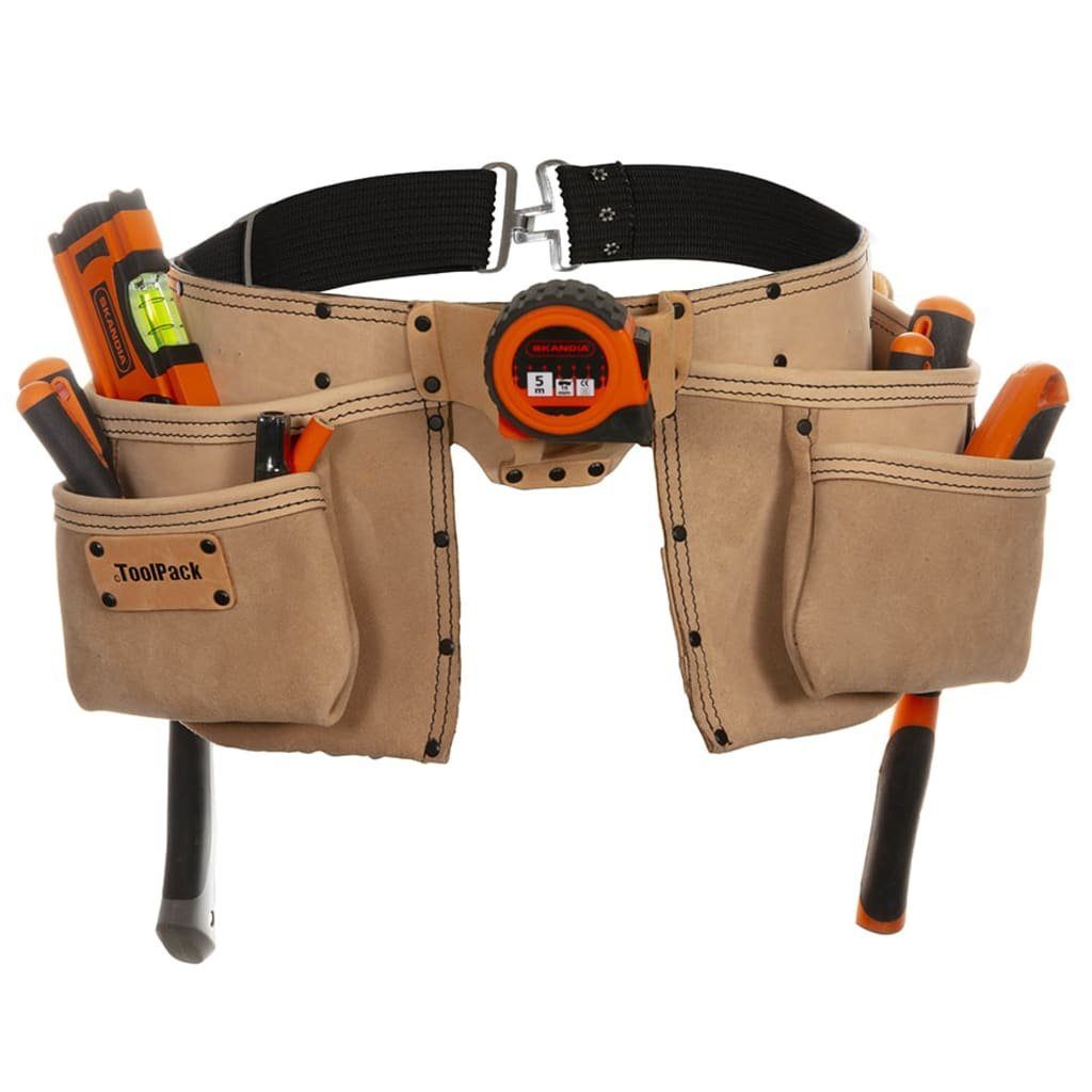 Toolpack Hosenträger Profi-Doppelholster-Werkzeuggürtel Elite Beige (1-St)