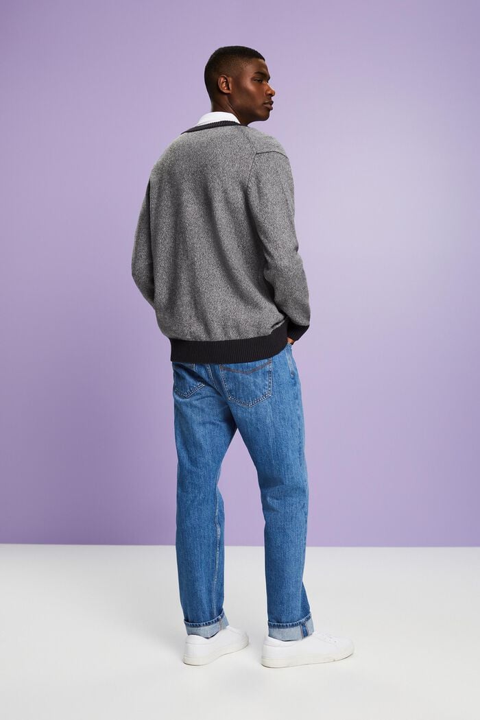 Jeans mit geradem Bein und mittlerer Bundhöhe