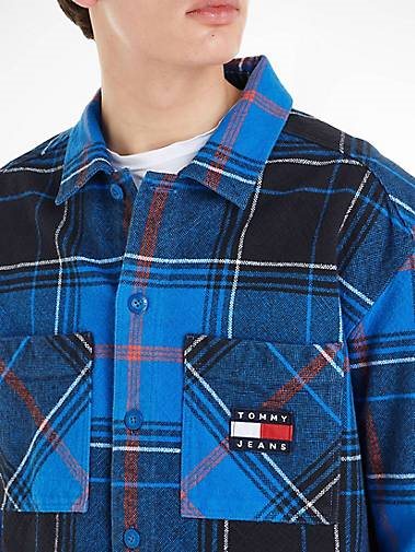 TOMMY-JEANS Herren Overshirt aus Bio-Baumwolle