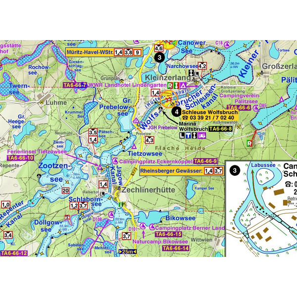 TOURENATLAS TA6 WASSERWANDERN 06 MECKLENBURG-VORPOMMERN - Gewässerführer