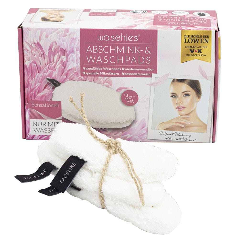 Waschies Abschminkpads & Waschpads Weiß Classic 3er Pack