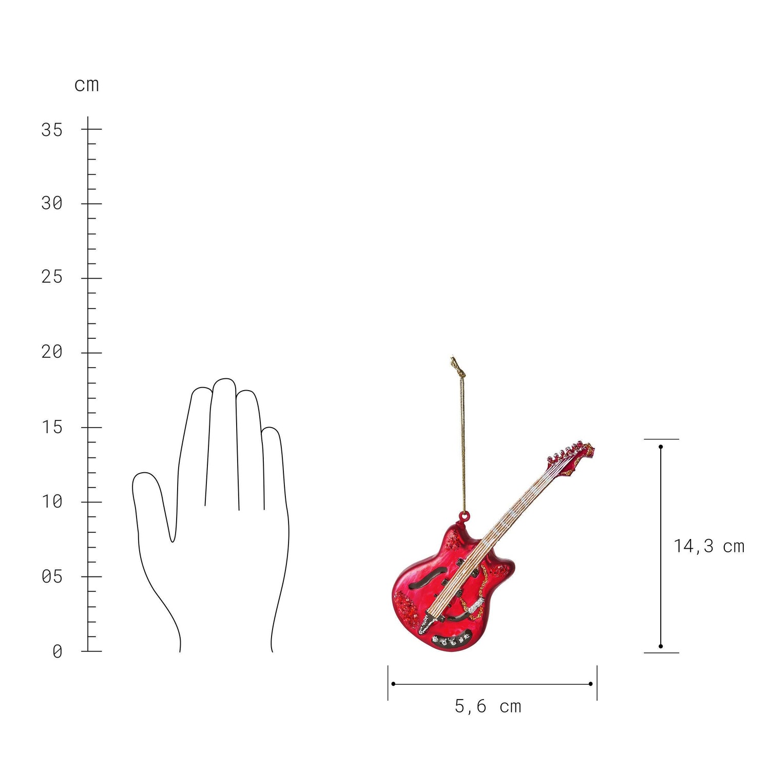 HANG ON Anhänger E-Gitarre