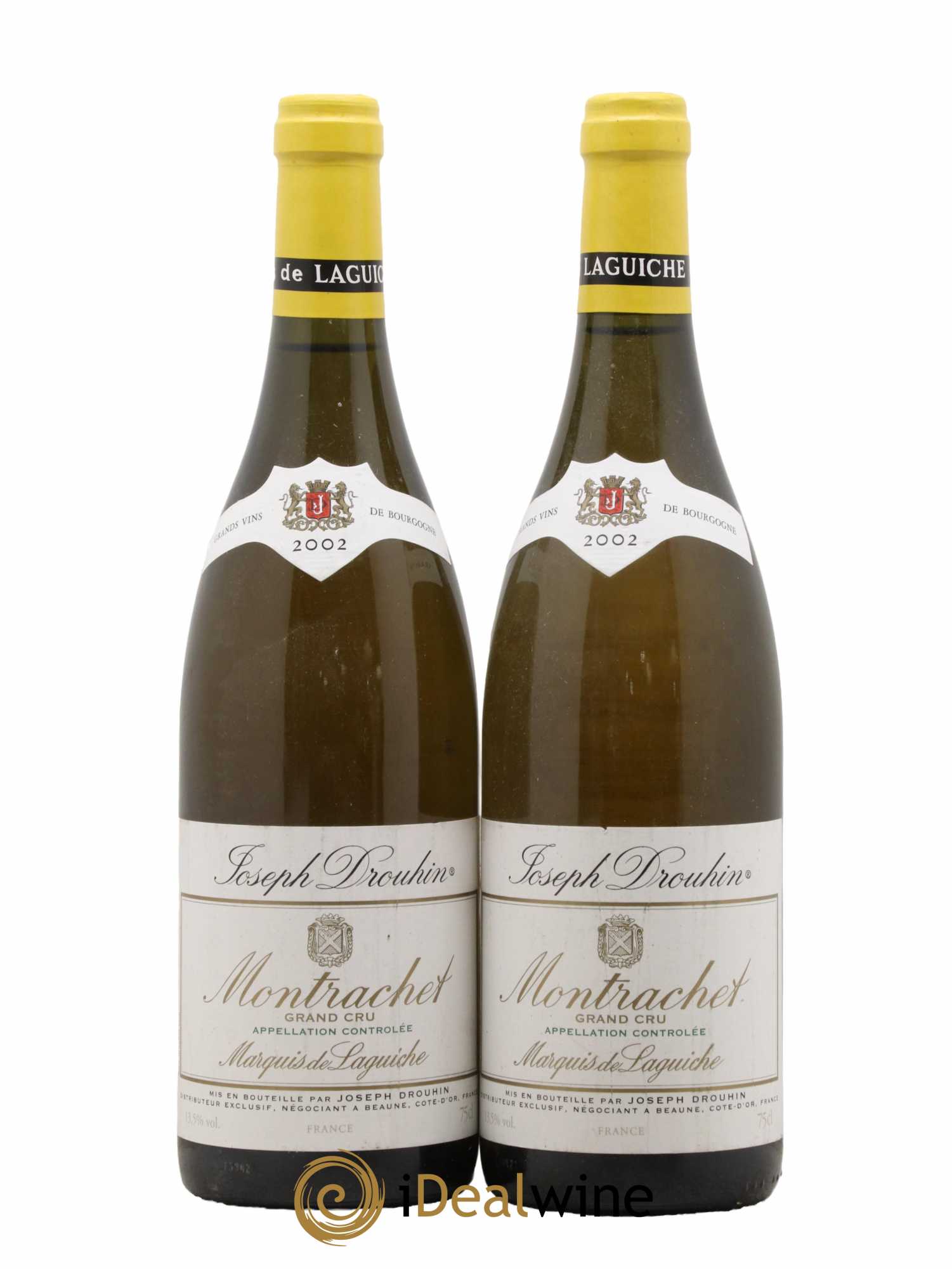 Montrachet Grand Cru Marquis de Laguiche Joseph Drouhin  2002 - Lot de 2 Bouteilles