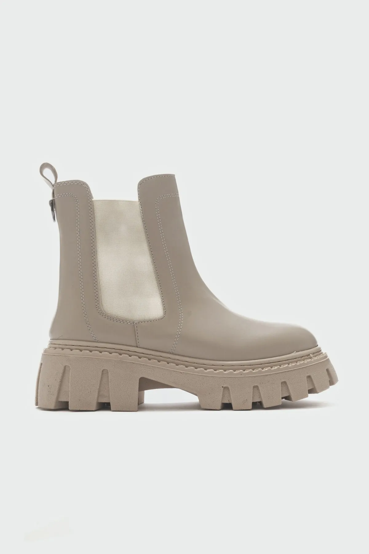 LuviShoes  Chap Beige Damenstiefel