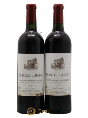 Chapelle d'Ausone Second vin  2005 - Lot de 2 Bouteilles