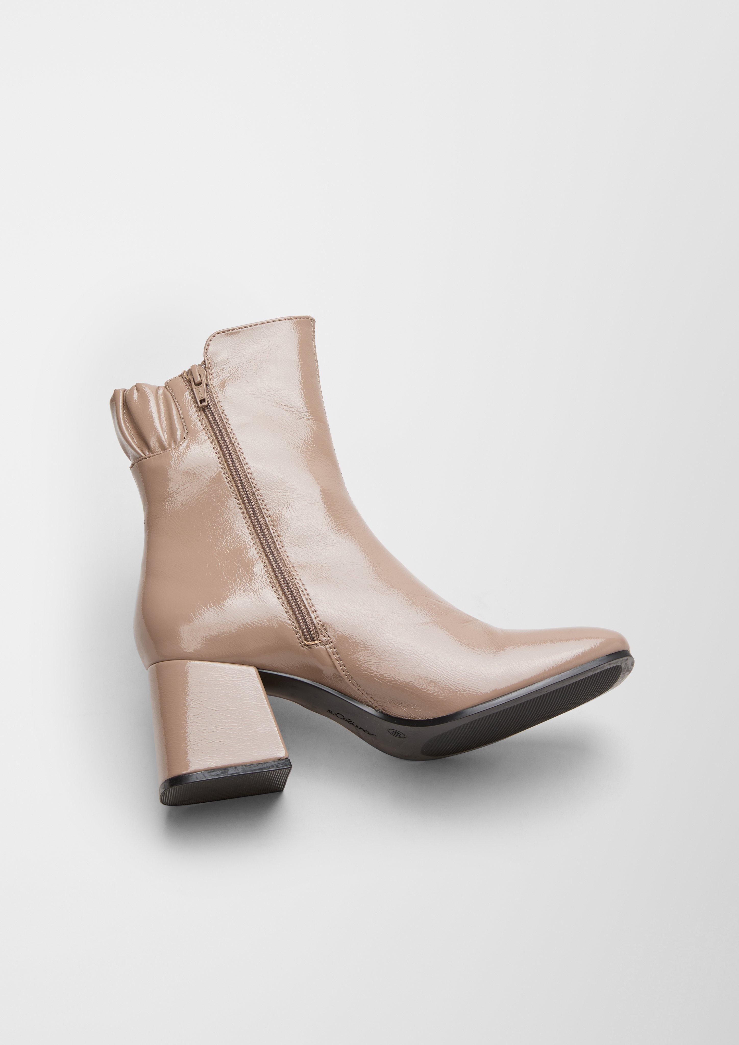 Stiefel in Lackleder-Optik  6006603-344