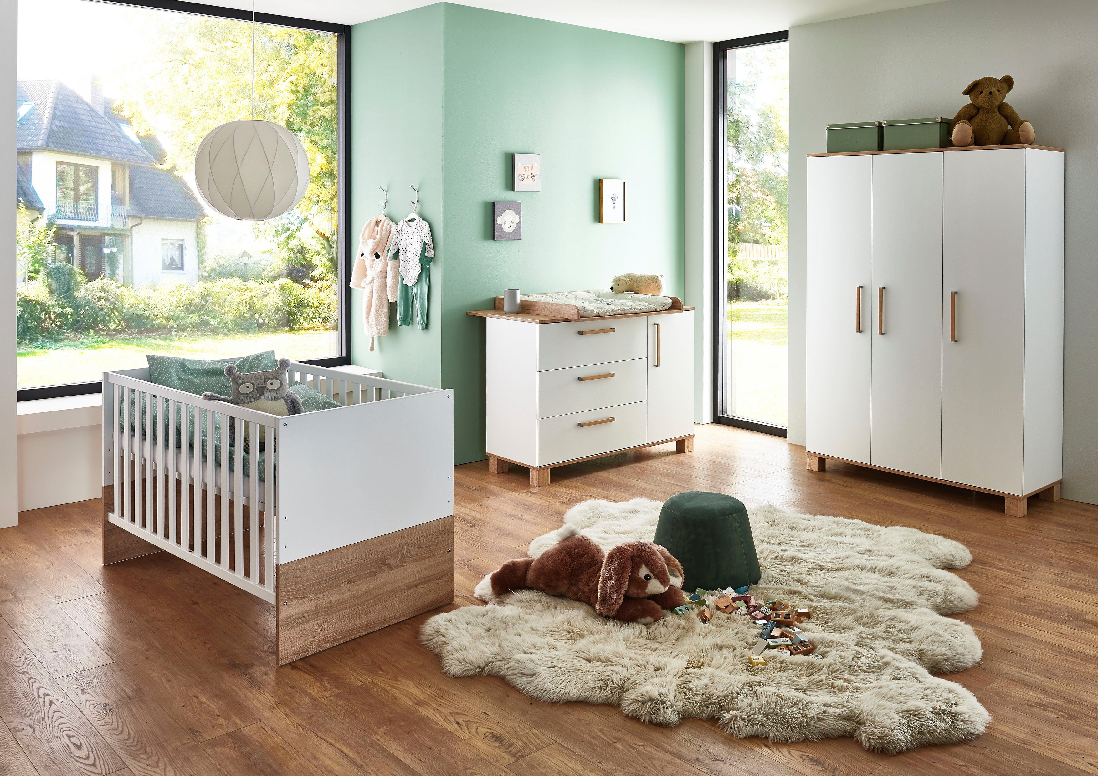 arthur berndt Babyzimmer-Komplettset Babyzimmer-Set Jana 3-teilig, (Set)