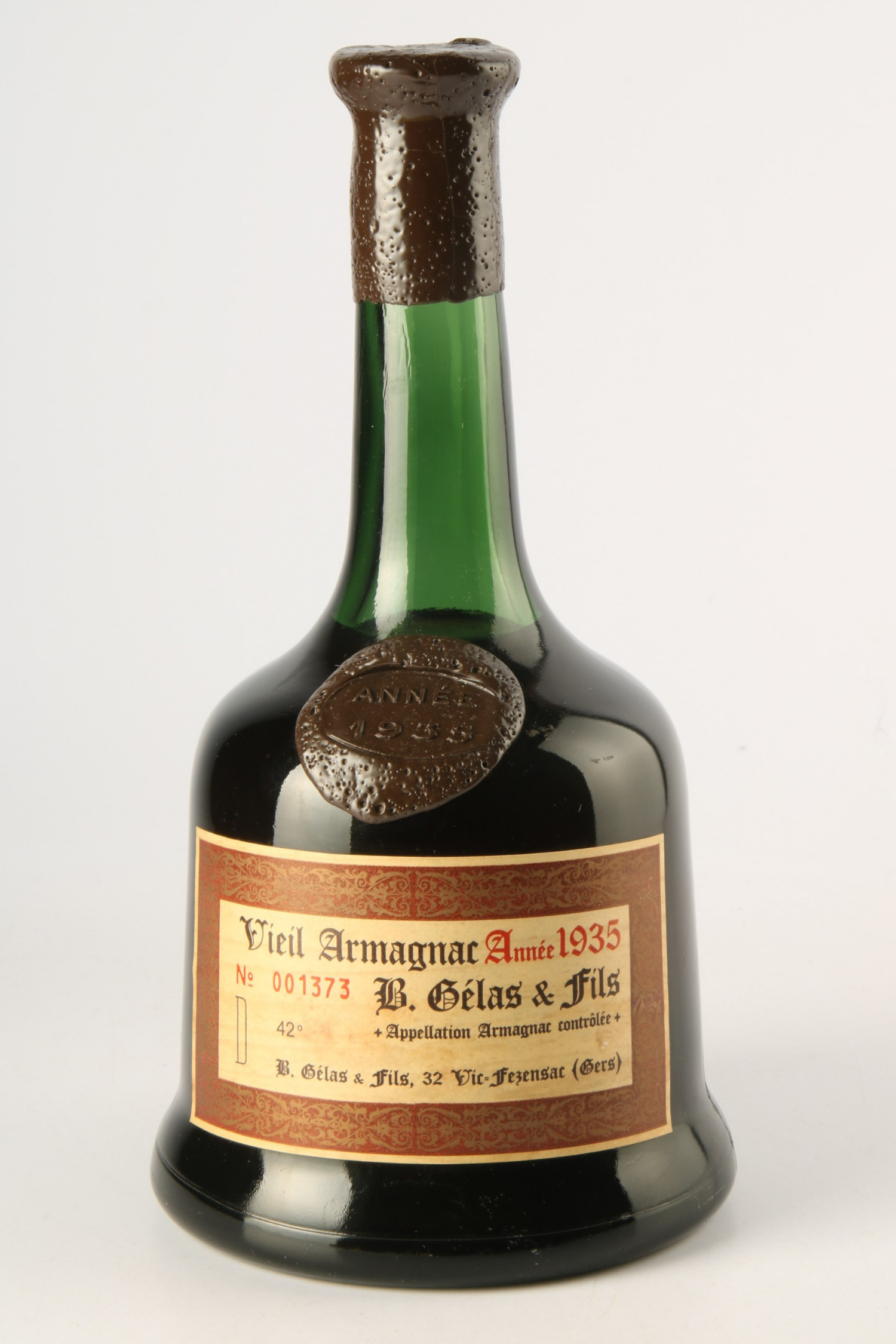 Vin 1935 GELAS ET FILS Vieil Armagnac Duc de Maravat 1935, Armagnac. Vin ancien - SoDivin