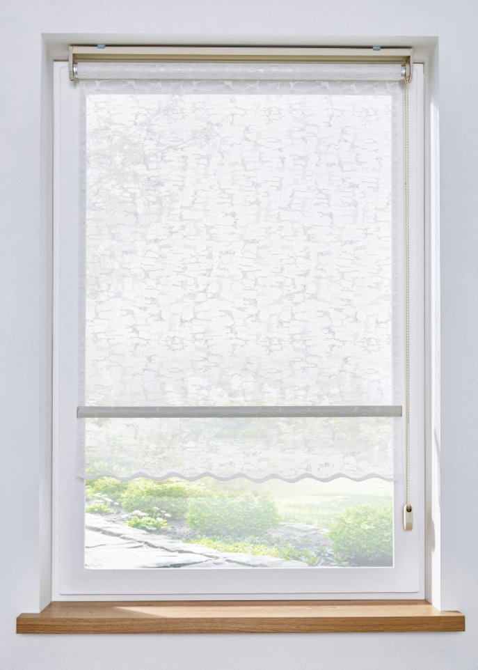 Sichtschutzrollo mit Jacquard
