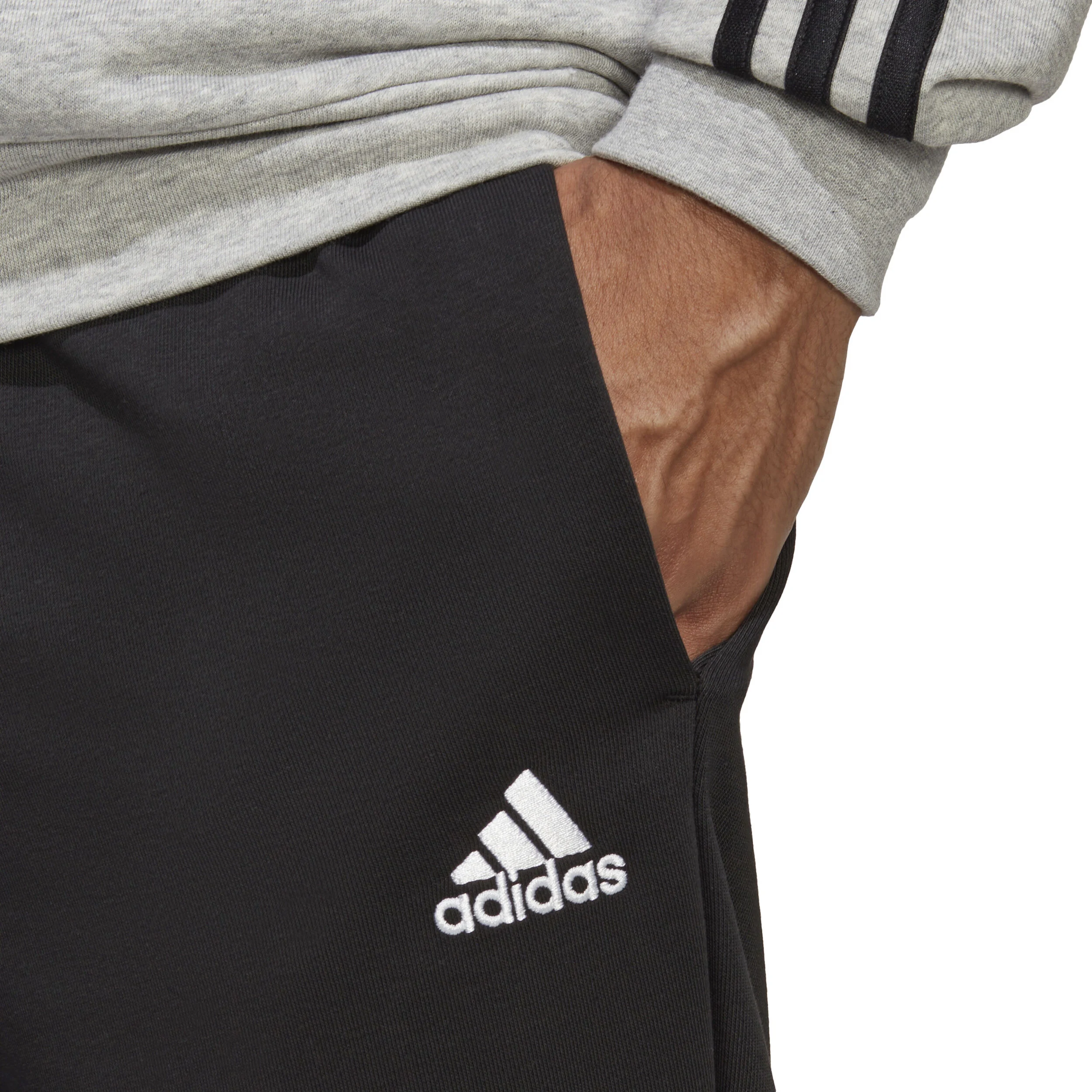Sportswear Basic 3-Stripes French Terry Trainingsanzug Herren - Grau, Schwarz