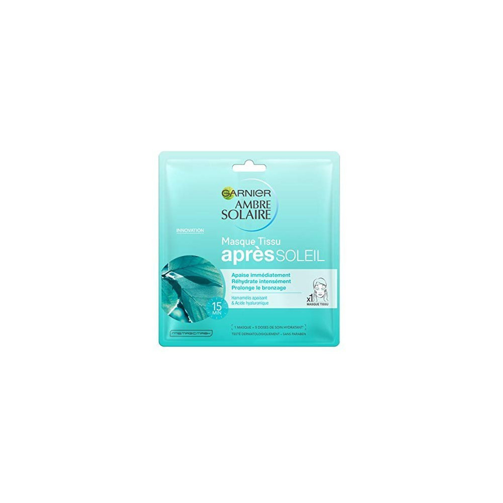 Garnier Masque Tissu Après-Soleil Ambre Solaire Soin-après-soleil