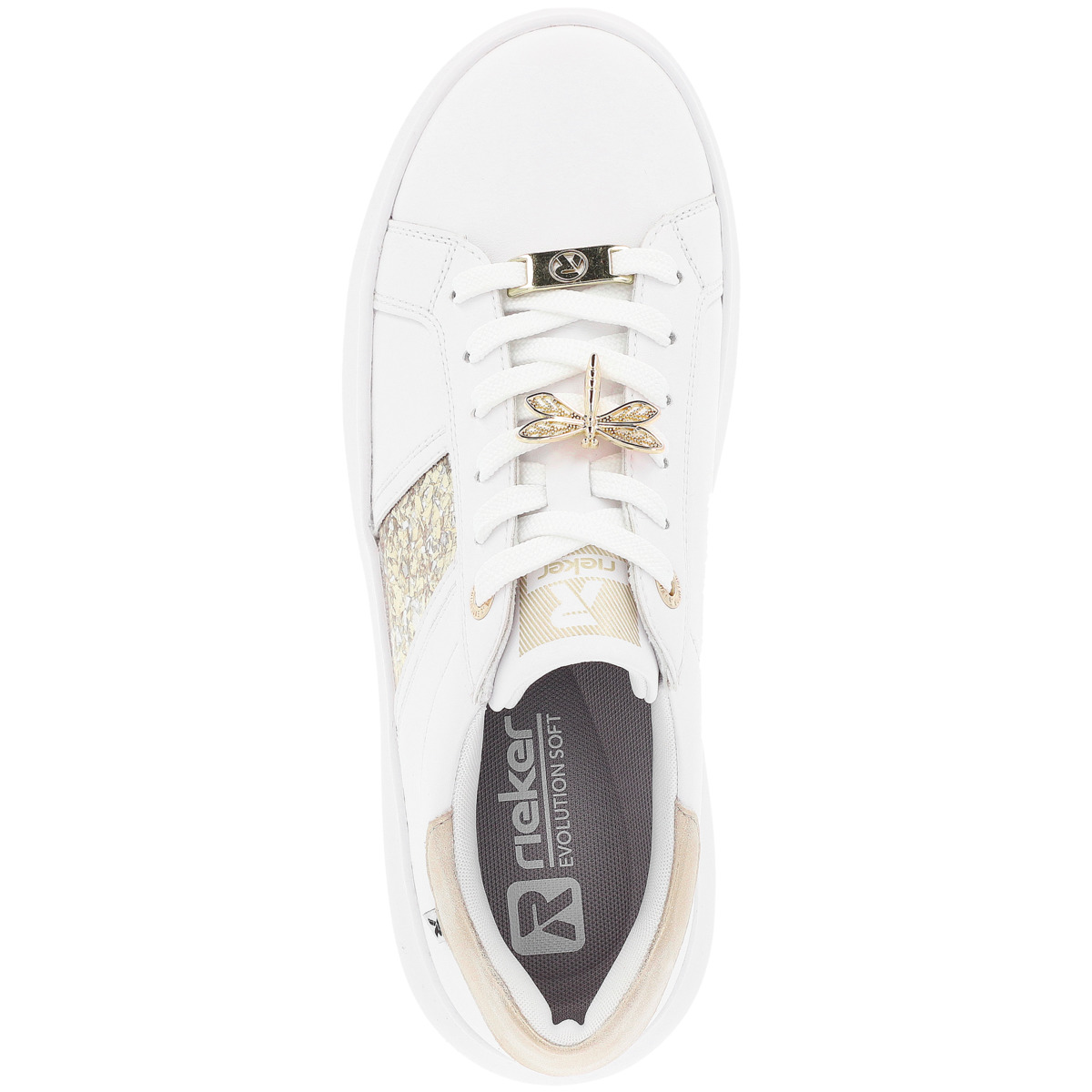Rieker EVOLUTION W1202 Sneaker Low weiss